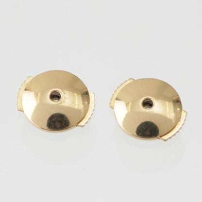Hermes Vintage Combination Toggle Earrings Binaural Accessories 750 Ag Gold and