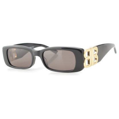 Balenciaga Dynasty Rectangle BB Sunglass Es Eyewear Bb0096s Black Gold