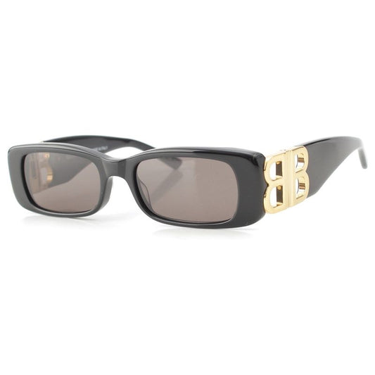 Balenciaga Dynasty Rectangle BB Sunglass Es Eyewear Bb0096s Black Gold