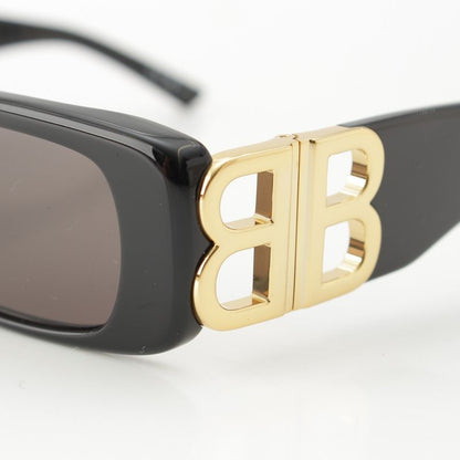 Balenciaga Dynasty Rectangle BB Sunglass Es Eyewear Bb0096s Black Gold
