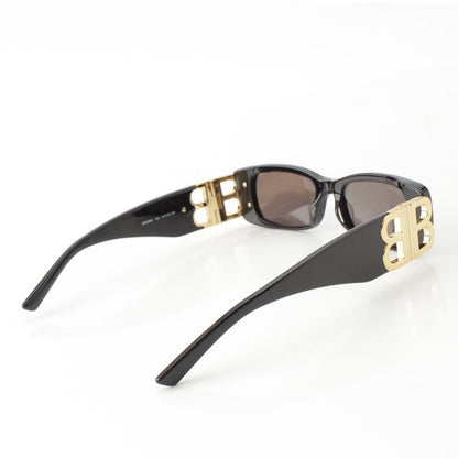 Balenciaga Dynasty Rectangle BB Sunglass Es Eyewear Bb0096s Black Gold