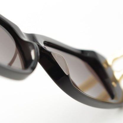 Balenciaga Dynasty Rectangle BB Sunglass Es Eyewear Bb0096s Black Gold