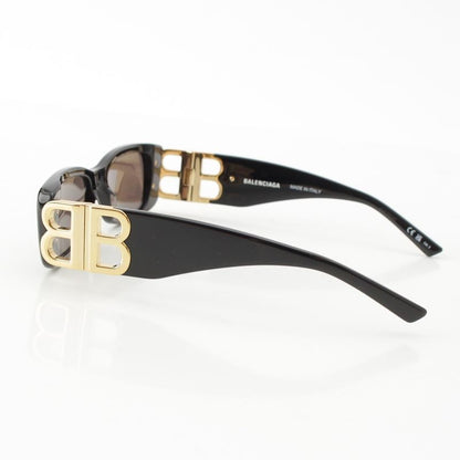 Balenciaga Dynasty Rectangle BB Sunglass Es Eyewear Bb0096s Black Gold