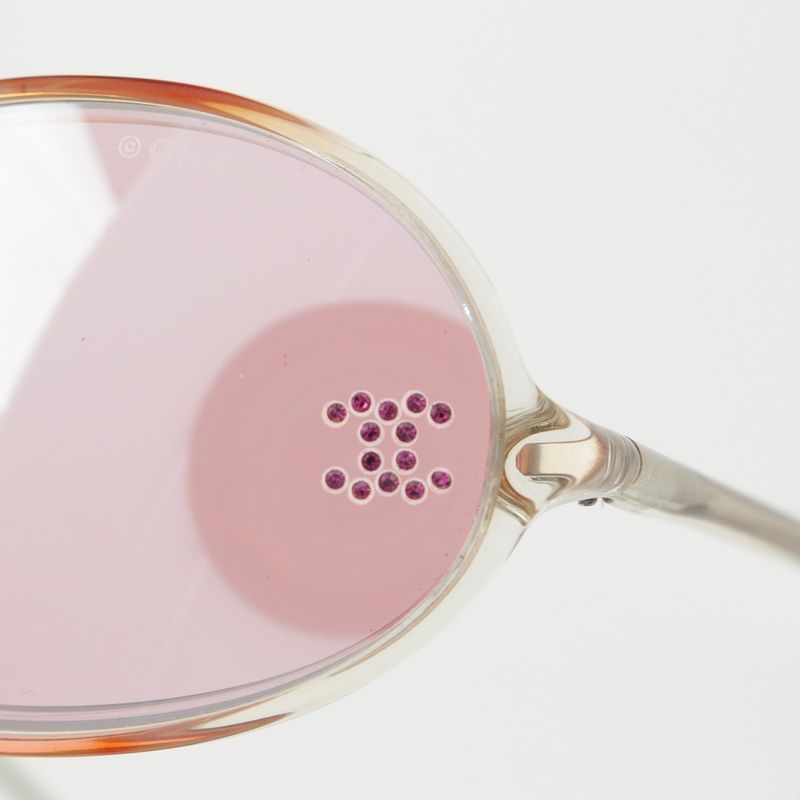 Chanel Coco Rhinestone Sunglass Es Eyewear C660 58 Pink
