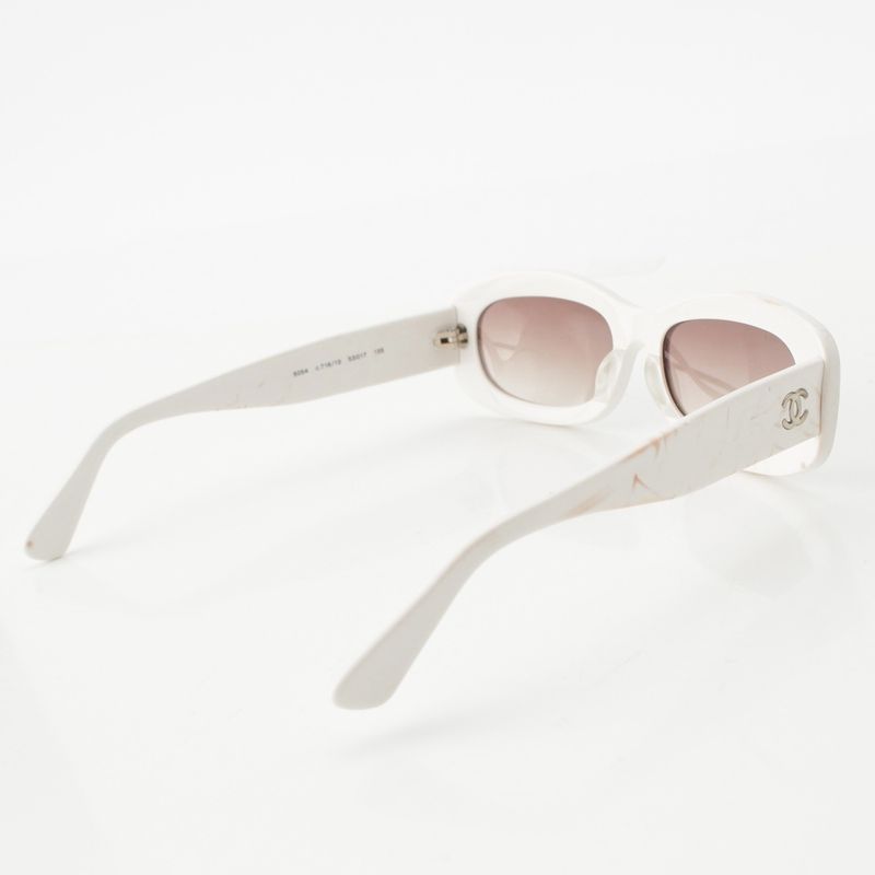 Chanel Coco Mark Camellia Sunglass Es Eyewear C716 13 White 5317 135