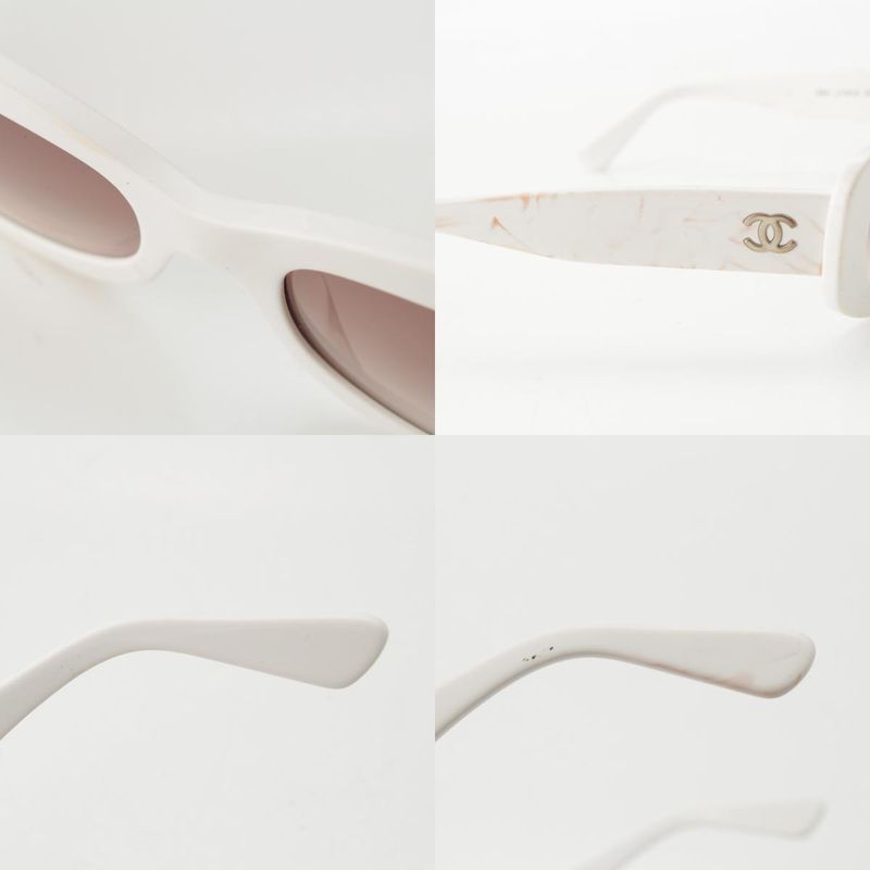 Chanel Coco Mark Camellia Sunglass Es Eyewear C716 13 White 5317 135