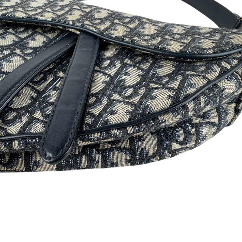 Christian Dior Shoulder Bag Oblique Saddle Bag