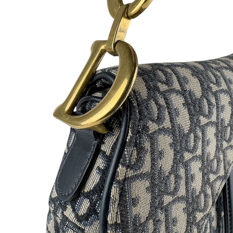 Christian Dior Shoulder Bag Oblique Saddle Bag