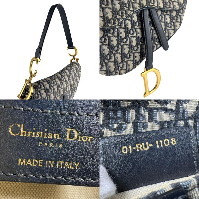 Christian Dior Shoulder Bag Oblique Saddle Bag