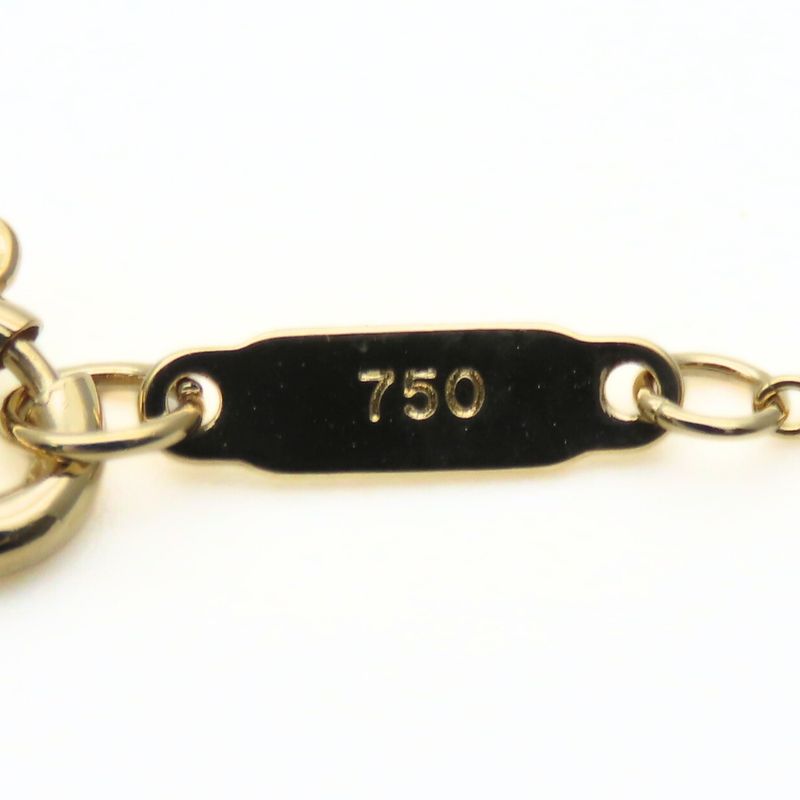 Tiffany & Co Necklace Heart Lock 18k Yellow Gold Diamond Approx 2.6g Yellow