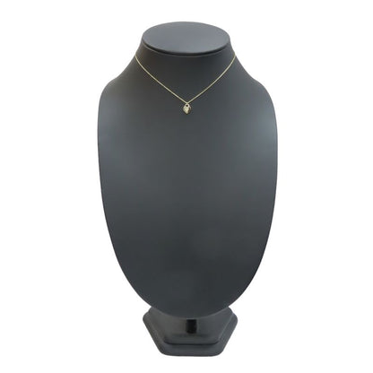 Tiffany & Co Necklace Heart Lock 18k Yellow Gold Diamond Approx 2.6g Yellow