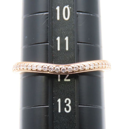 Cartier Ring - Ballerina Curved Wedding 52 18k Pink Gold Diamond Approx 2.2g