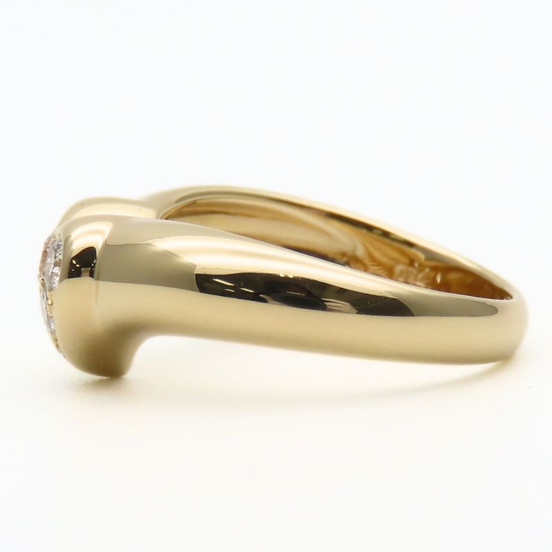 Tiffany & Co Ring / Ring Heart Pave 18k Yellow Gold Approx 5.4g Yellow Gold 6pd