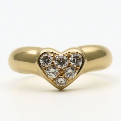 Tiffany & Co Ring / Ring Heart Pave 18k Yellow Gold Approx 5.4g Yellow Gold 6pd