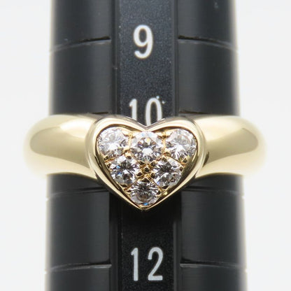 Tiffany & Co Ring / Ring Heart Pave 18k Yellow Gold Approx 5.4g Yellow Gold 6pd