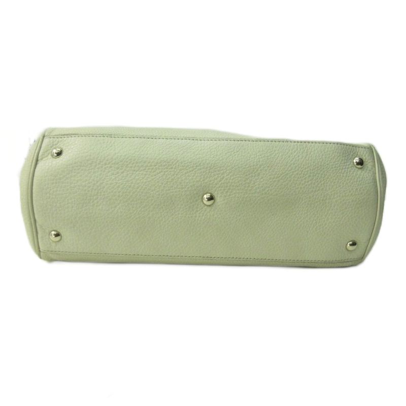 Gucci Bamboo 2way Handbag Shoulder Bag Leather White 323600 1125