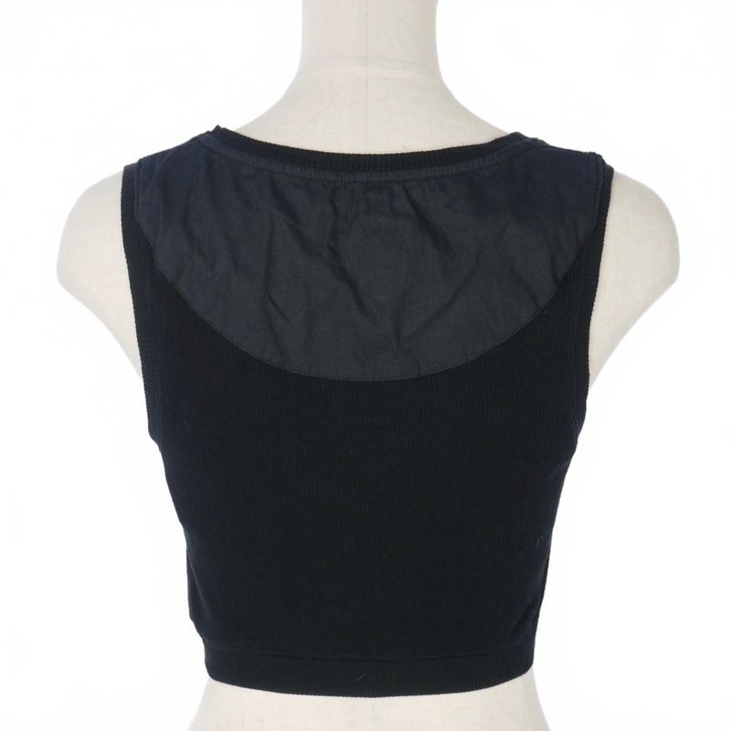 Loewe Logo Tank Top Cropped U Neck S Black 1726718