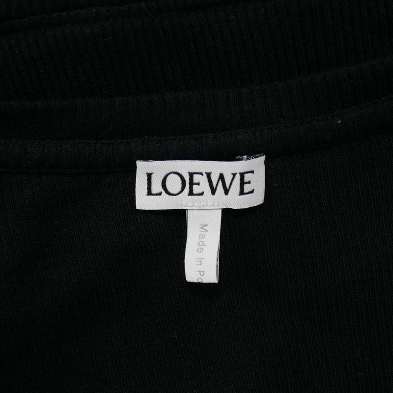 Loewe Logo Tank Top Cropped U Neck S Black 1726718