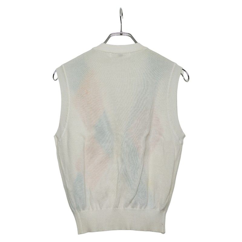 Balenciaga Knit Vest Size: M White Multicolor Cotton Women's Balenciaga
