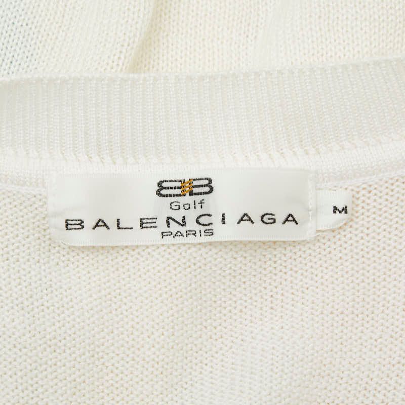 Balenciaga Knit Vest Size: M White Multicolor Cotton Women's Balenciaga