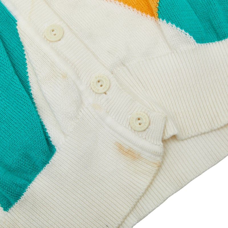 Balenciaga Knit Vest Size: M White Multicolor Cotton Women's Balenciaga