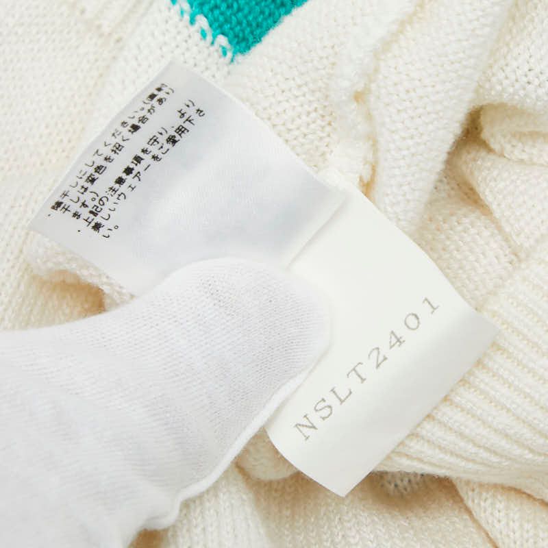 Balenciaga Knit Vest Size: M White Multicolor Cotton Women's Balenciaga