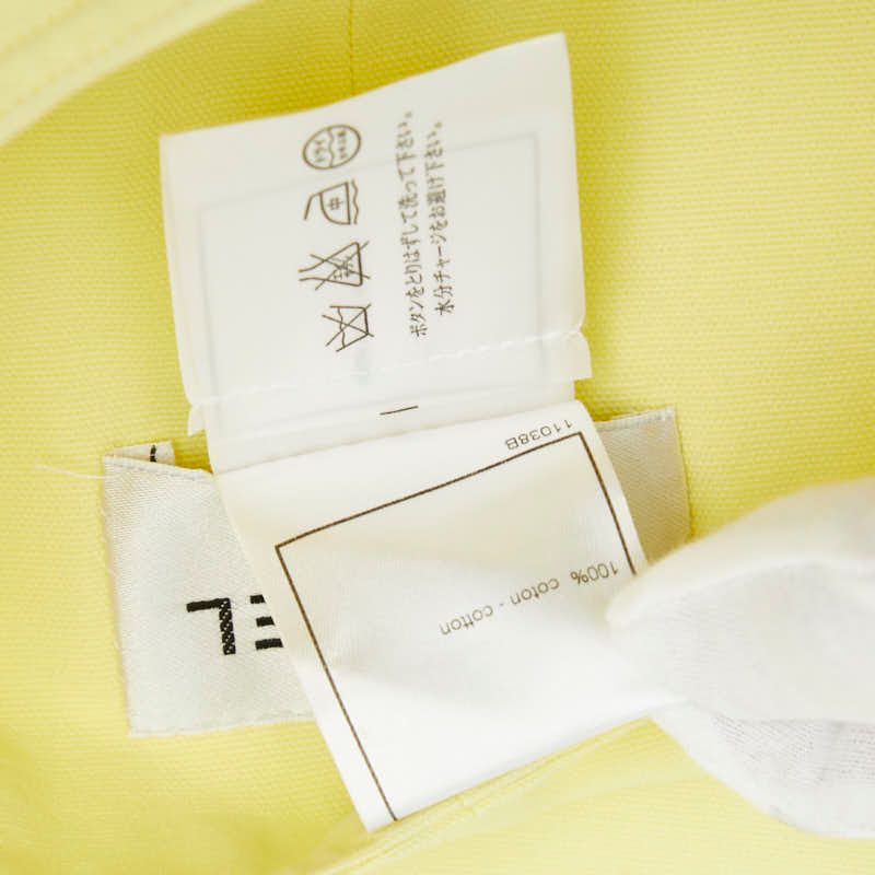 Chanel Sleeveless Dress Size: 38 P17031v09597 Yellow Cotton Women's Chanel