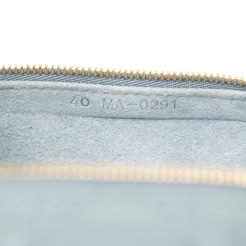 Dior Canage Lady Dior Micro Vanity Bag Shoulder Bag 2way Light Blue Leather