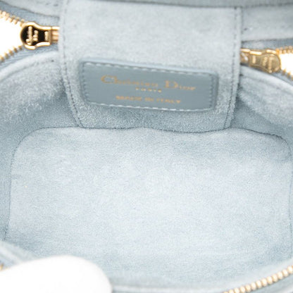 Dior Canage Lady Dior Micro Vanity Bag Shoulder Bag 2way Light Blue Leather