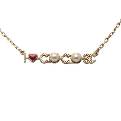 Chanel Coco Mark I Love Coco Gold Plated Faux Pearl Ladies Chanel