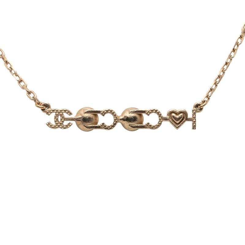 Chanel Coco Mark I Love Coco Gold Plated Faux Pearl Ladies Chanel