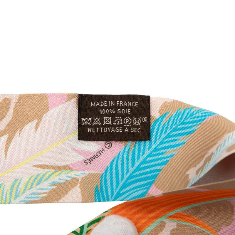 Hermes Twilly Jaguar Quetzal Jaguar Quetzal Multicolor Silk Women Hermes