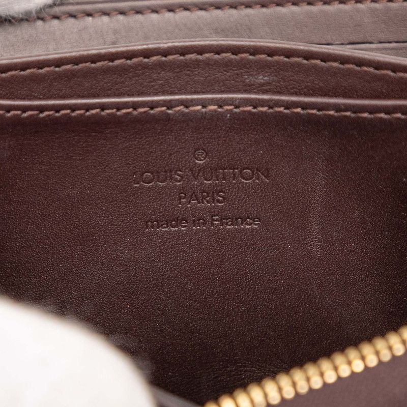 Louis Vuitton Monogram Vernis Zippy Coin Purse M93607 Amarante Purple Patent