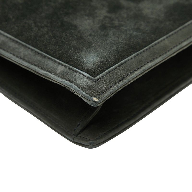 Hermes Alcazar Chain Shoulder Bag Grey Black Gold Dobris Women Hermes