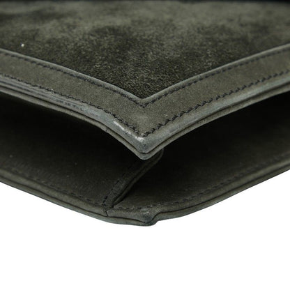 Hermes Alcazar Chain Shoulder Bag Grey Black Gold Dobris Women Hermes