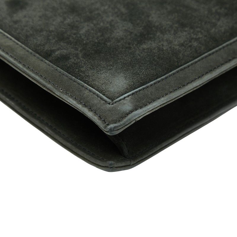 Hermes Alcazar Chain Shoulder Bag Grey Black Gold Dobris Women Hermes