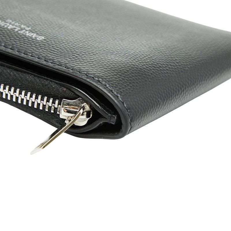 Saint Laurent Logo Black Leather Women's Saint Laurent