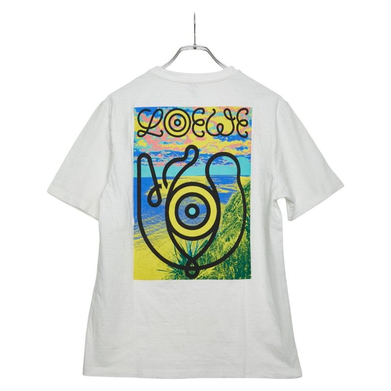 Loewe Eye Nature Printed T-Shirt Size: M White Multicolor Cotton Men's Loewe