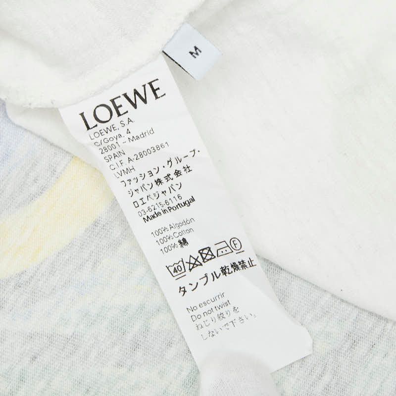 Loewe Eye Nature Printed T-Shirt Size: M White Multicolor Cotton Men's Loewe