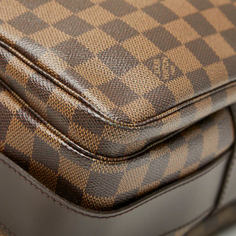 Louis Vuitton Damier Naviglio Crossbody Shoulder Bag N45255 Brown PVC Leather