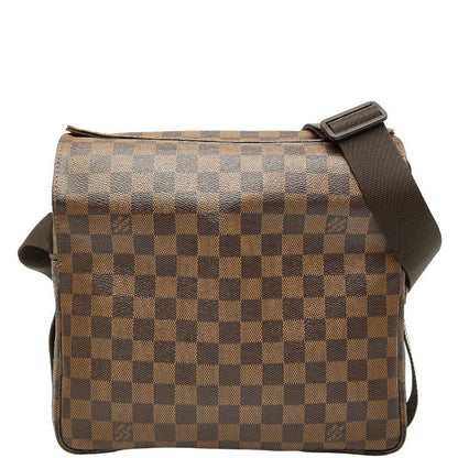 Louis Vuitton Damier Naviglio Crossbody Shoulder Bag N45255 Brown PVC Leather