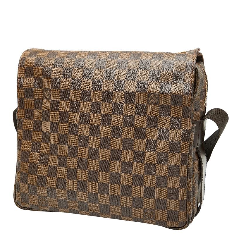 Louis Vuitton Damier Naviglio Crossbody Shoulder Bag N45255 Brown PVC Leather