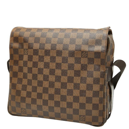 Louis Vuitton Damier Naviglio Crossbody Shoulder Bag N45255 Brown PVC Leather