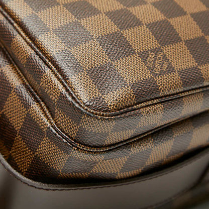 Louis Vuitton Damier Naviglio Crossbody Shoulder Bag N45255 Brown PVC Leather