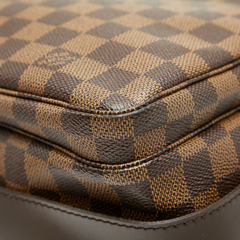 Louis Vuitton Damier Naviglio Crossbody Shoulder Bag N45255 Brown PVC Leather