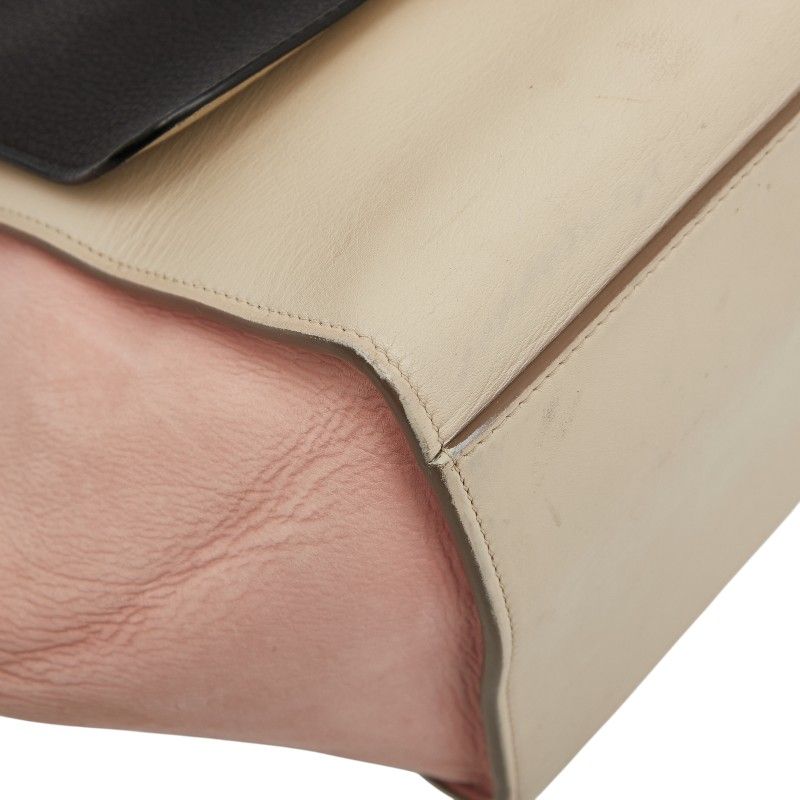 Celine Trapeze Small Tricolor Handbag Shoulder Bag 2way White Multicolor