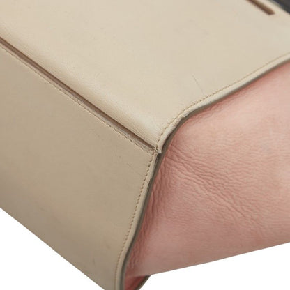 Celine Trapeze Small Tricolor Handbag Shoulder Bag 2way White Multicolor