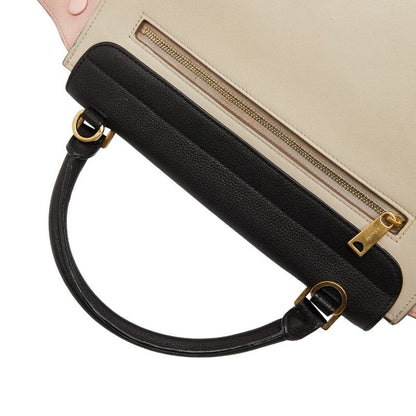Celine Trapeze Small Tricolor Handbag Shoulder Bag 2way White Multicolor