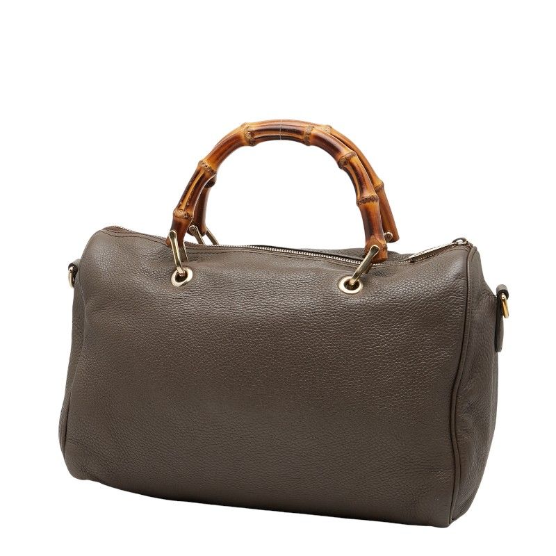 Gucci Bamboo Handbag Shoulder Bag 2way 353124 Brown Leather Ladies Gucci