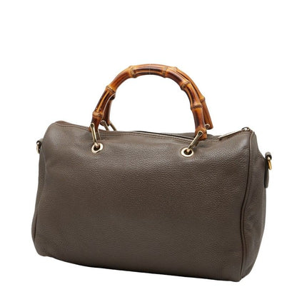 Gucci Bamboo Handbag Shoulder Bag 2way 353124 Brown Leather Ladies Gucci